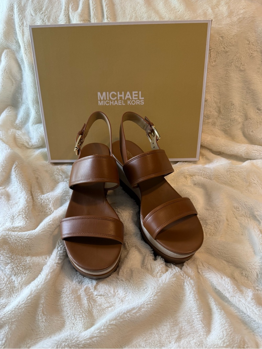 Michael Kors Gillian Mid Wedge  Platform  Sandals